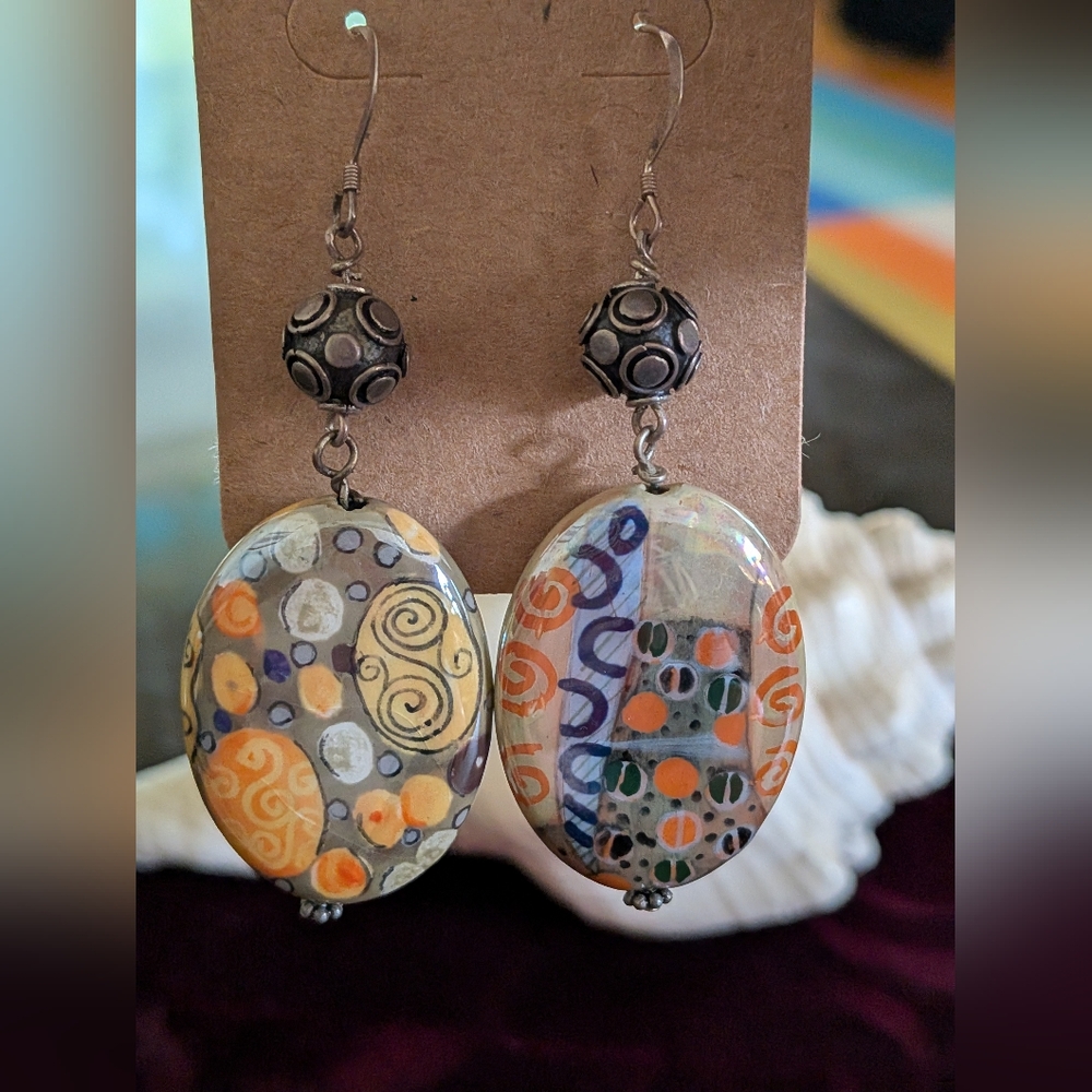 Hand-crafted Art Deco Style Earrings